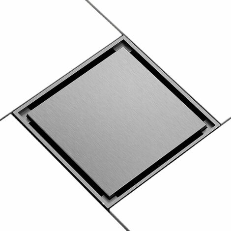 Siphon de sol invisible à lévitation magnétique, déodorant à noyau intérieur, tout drain de sol en cuivre, diamètre de tuyau universel : 50/75MM (cendre de pistolet)