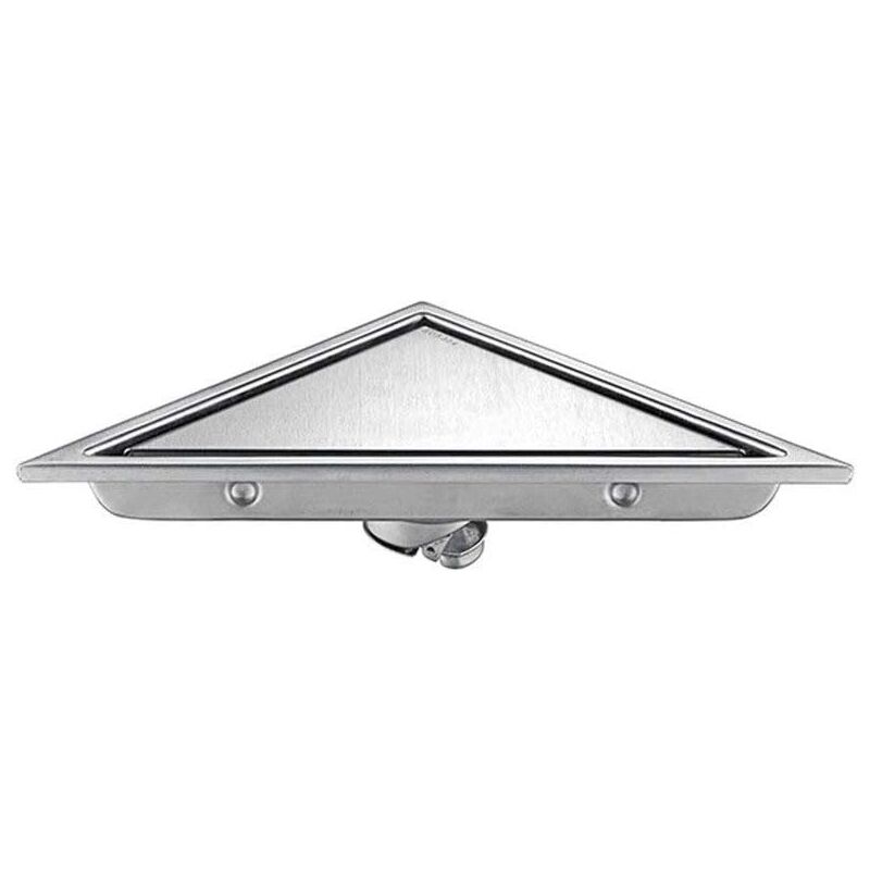 Siphon de sol, protecteurs de canalisation, siphon de sol anti-odeur en acier inoxydable SUS304, siphon de sol triangulaire pour salle de bain avec