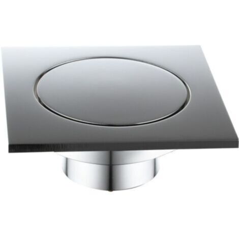 Siphon de sol rebondissant pour douche FD011 en laiton chromé 10x10 cm avec joint hydraulique