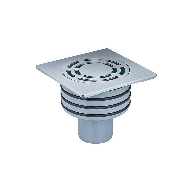Banyo - Siphon de sol vertical,DN50/100 couvercle 120mm x 120mm