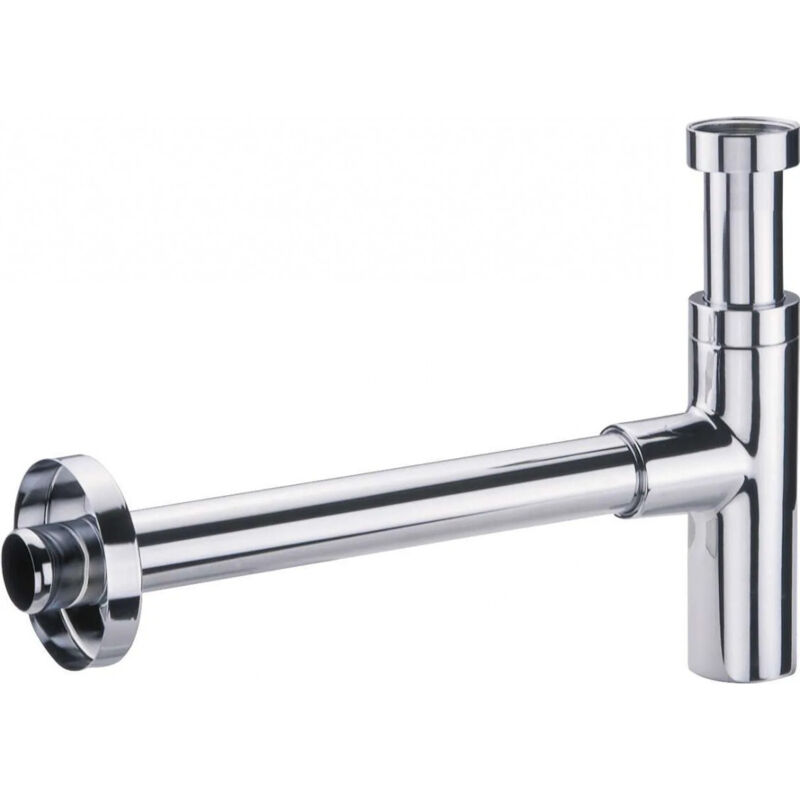 Nicoll - Siphon design lavabo tube réglable apparent laiton chromé