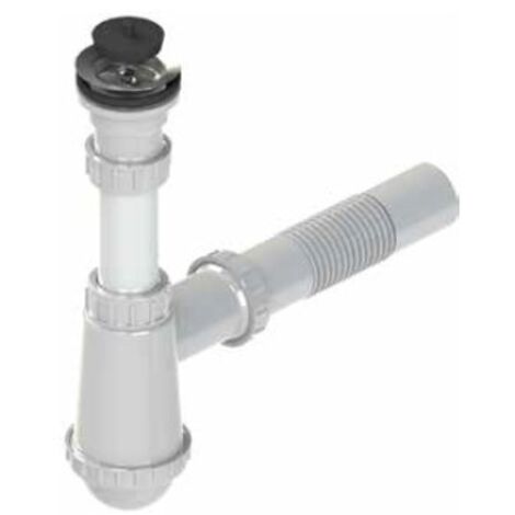 SIPHON D'ÉVIER 1 CUVETTE - PASSOIRE EN PLASTIQUE - HR/SZ1K