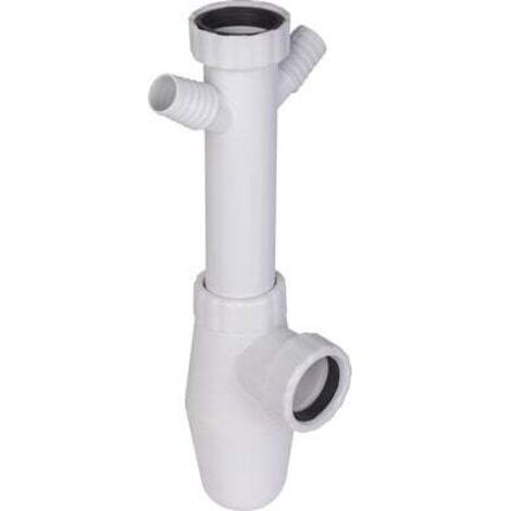 Siphon d'évier avec prise M.A.L. - 1'1/2 - Diamètre 40 mm