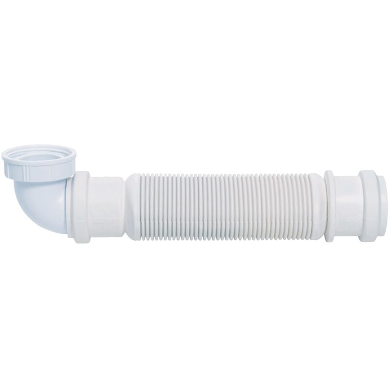 Wirquin - Siphon d'évier Senzo gain de place Ø40 mm 30723637, blanc