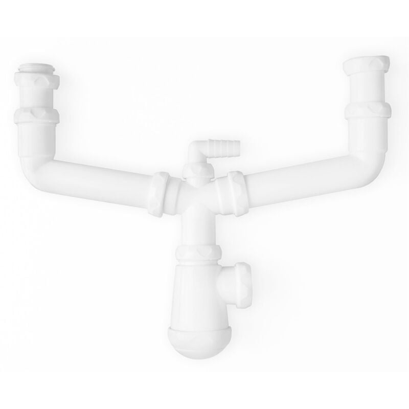 Siphon double Artic avec valve à panier 1 1/2"