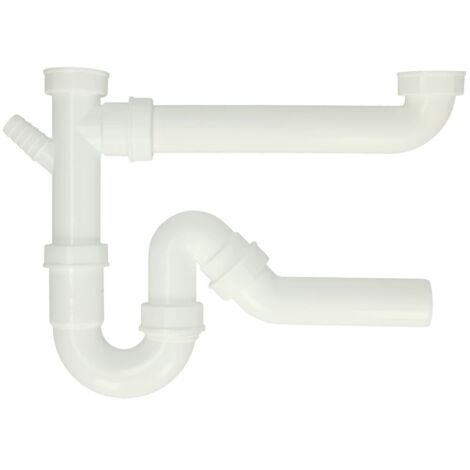 Siphon double DN40 avec 1 raccordement