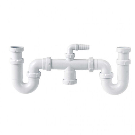 SIPHON DOUBLE POUR ÉVIER CUR S-30 - 1''1/2