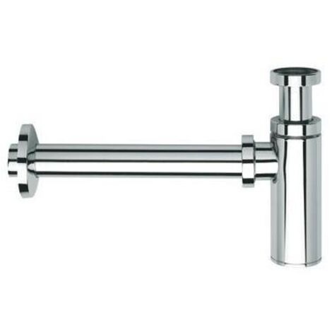Siphon droit design 35 cm en laiton pour lavabo CHROME - CRISTINA ONDYNA MS3451