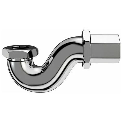 Siphon en P chromé Clearwater pour baignoire - Aquatop