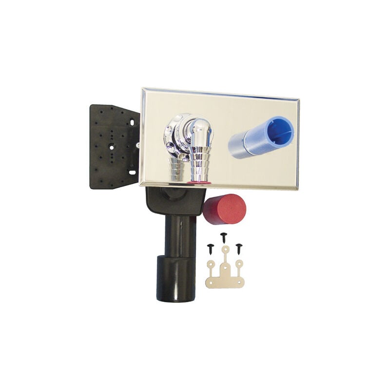 Siphon encastré pour lave-linge DN40/50 avec raccordement à l'eau, 180x100 mm