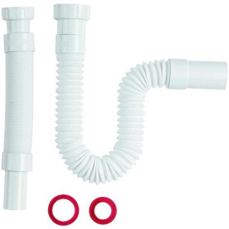 Siphon flexible et extensible 30-80 cm 1"1/4 x D. 32/40"