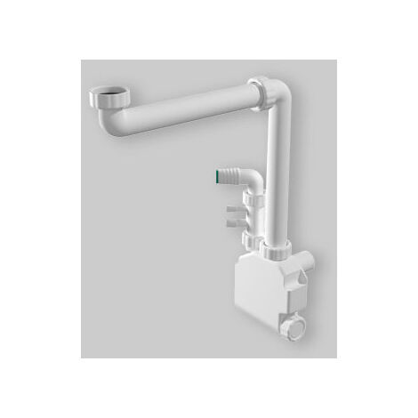 Siphon gain de place pour évier 1 voie + électroménager "Squid" 1"1/4