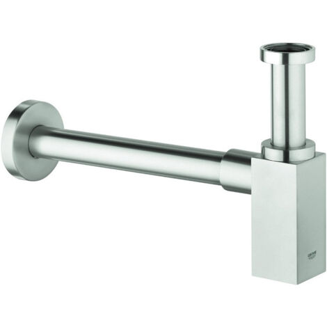 Siphon GROHE carré 40564 pour lavabo acier