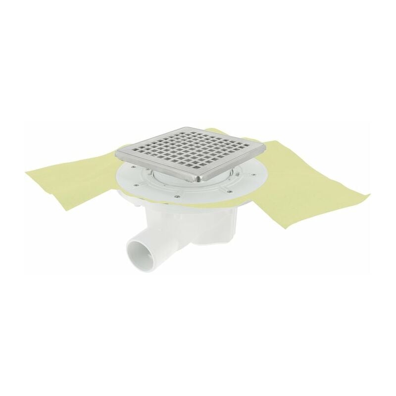 Nicoll - Siphon pour douche carrelée - Docia sicax 15x15 cm - Horizontale