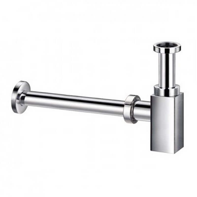 Rue Du Bain - Siphon Lavabo Design Totem Carré - Laiton chromé