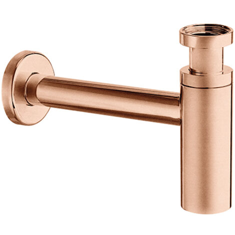 Siphon Lavabo Droit Luxe Laiton Design 35 Cm Or Rose Brosse - CRISTINA ONDYNA MS3434P