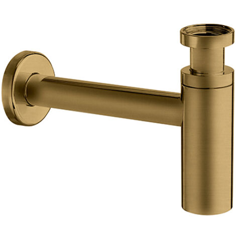 Siphon Lavabo Droit Luxe Laiton Design 35 Cm Vieux Bronze Robinetterie VIDAGES - CRISTINA ONDYNA MS3492