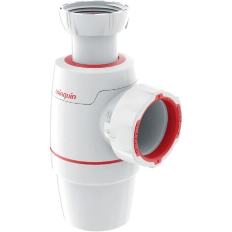 Siphon lavabo Néo Ø40 zéro fuite, Wirquin 30722154, blanc
