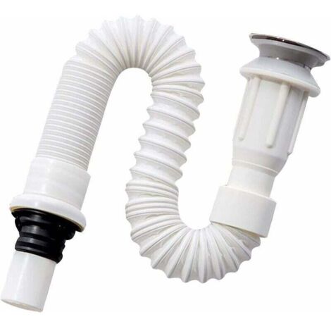 siphon lavabo, siphon gain de place, flexible evacuation lavabo, Bonde pour lavabo, extensible de