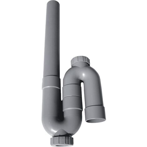 Siphon machine à laver PVC corps ABS sortie verticale - PLASTIB