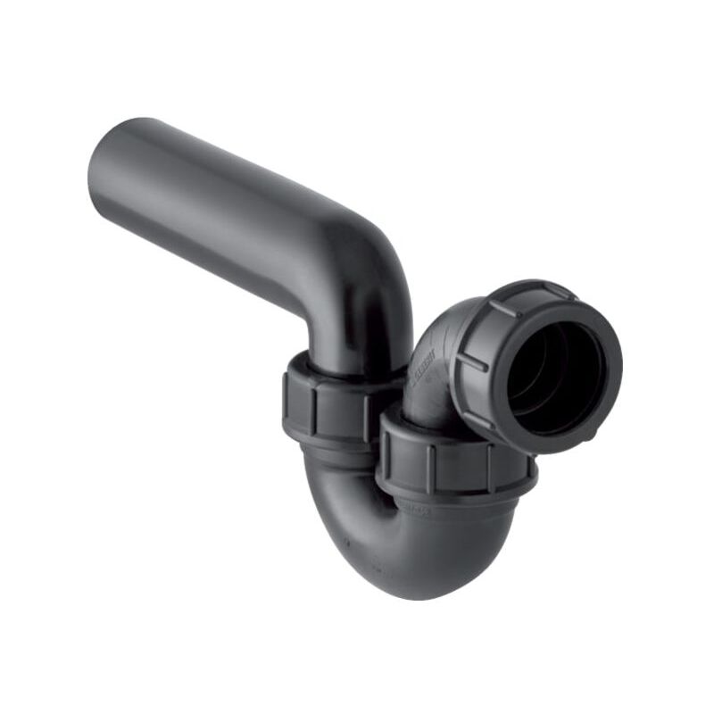 Geberit piège à odeurs 152040161 dn 50/50, entrée / sortie horizontale, pe-hd, noir