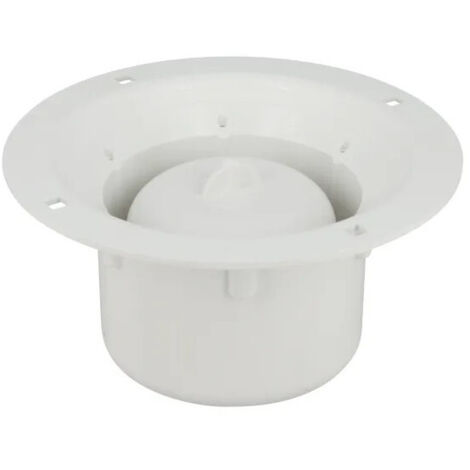 Siphon pour sol souple nu sans grille ni bride sortie verticale diamètre 50/63mm