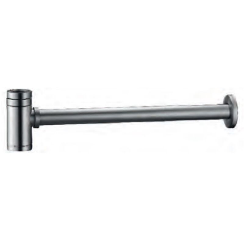 SCL002/NQ Sifón Visto Redondo Color Níquel Cepillado - ref: SCL002/NQ - Imex