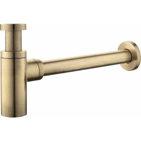 PIRALLA RUBINETTERIA Siphon rond version standard 1"1/4 couleur bronze antique Damast 18220 Bronze