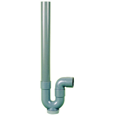 Siphon simple 40mm sortie horizontale en pvc