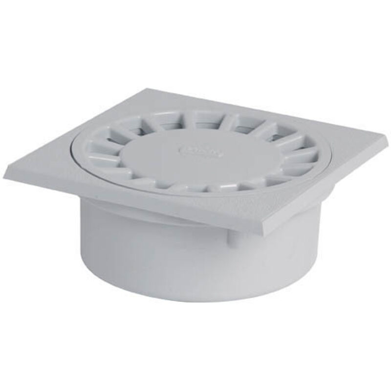 Siphon de sol faible hauteur 15x15 cm gris clair - NICOLL - SC456G