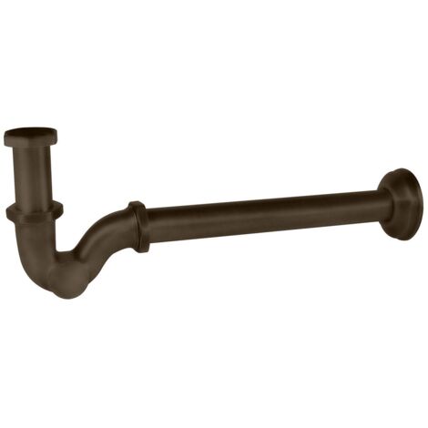 Siphon télescopique avec un trou pour lavabo Noir bronze - TRES 03463820KMB