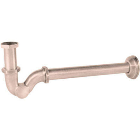 Siphon télescopique avec un trou pour lavabo Or Rose Mat 24K - TRES 03463820OPM
