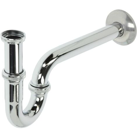Siphon tube bidet 1 1/4 DN 32 mm Laiton chromé