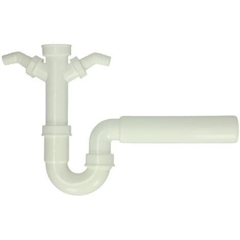 Siphon tubulaire DN50 avec 2 raccordements