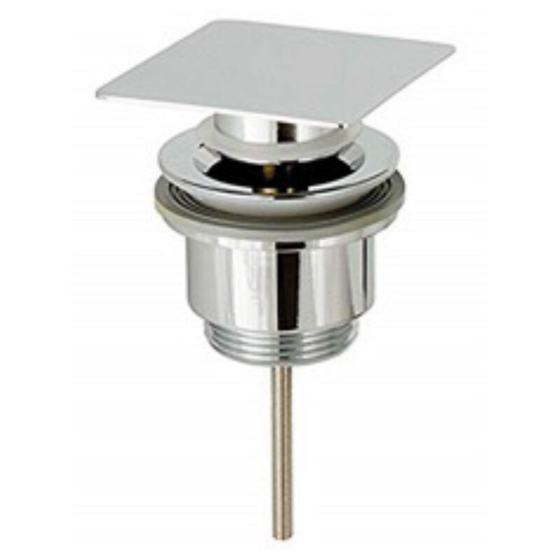 Ferrari Srl - Sortie carrée click/clack chromée haute - Raccord 1' 1/4 Hauteur 35 mm - Idrhaus