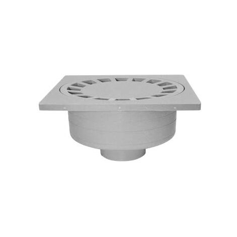 Siphons de cour Jardibric 250 x 250 mm Gris Resistant au Choc au Gel à l'Abrasion et aux Produit Chimique