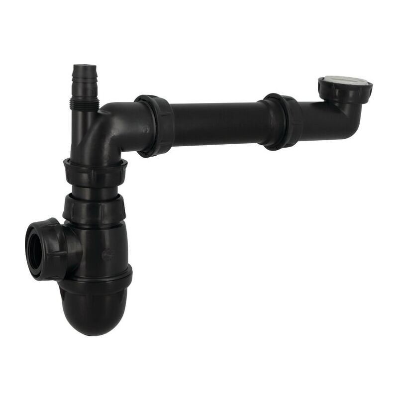 Siphons universel avec tubulure gain de place Nicoll Lavabo et Évier - Matières recyclées