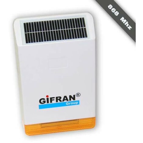 Sirena ad energia solare per antifurto casa senza fili