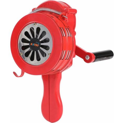 Sirena de manivela, 110 dB, portátil, manual, antiaérea, alarma de emergencia contra incendios 990630