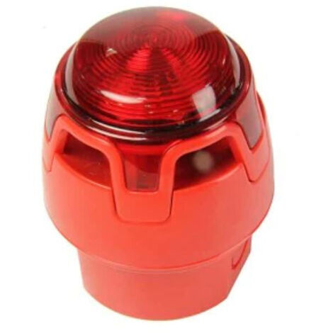Sirena/Lamp Conv. Rosso En54-3 Ip65 ( NOTIFIER cod. CWSS-RB-W7 )