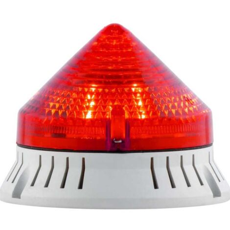 Sirena Segnalatore Luminoso E Acustico Rosso 24V