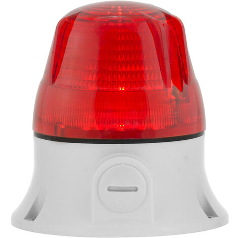 Sirena Serie Microlamp Steady/Flashing Acoustic 240Vca Fissa/Lampeggiante Rosso