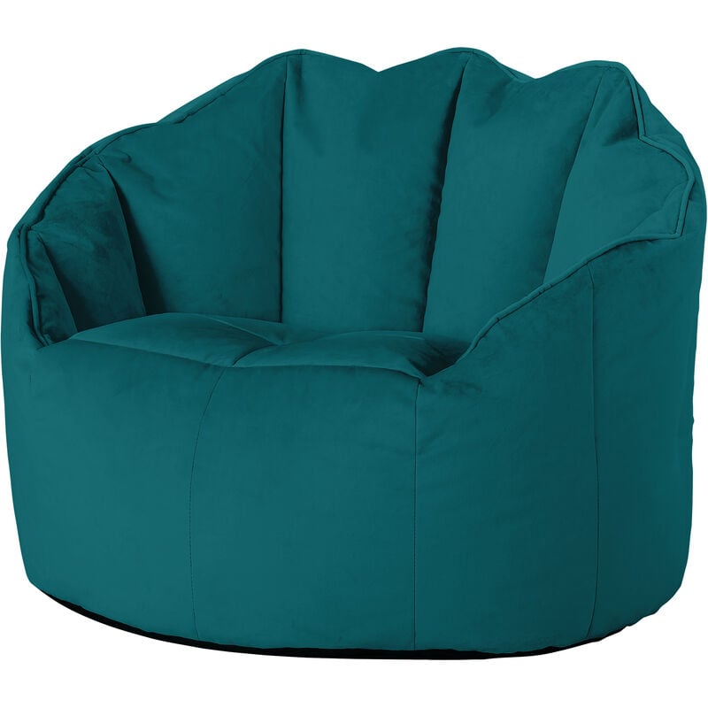Sirena Velvet Bean Bag Accent Chair