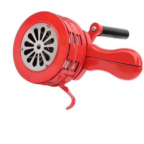 Sirène à manivelle rouge, alarme manuelle Portable pour les troupes scolaires, alarme 120db