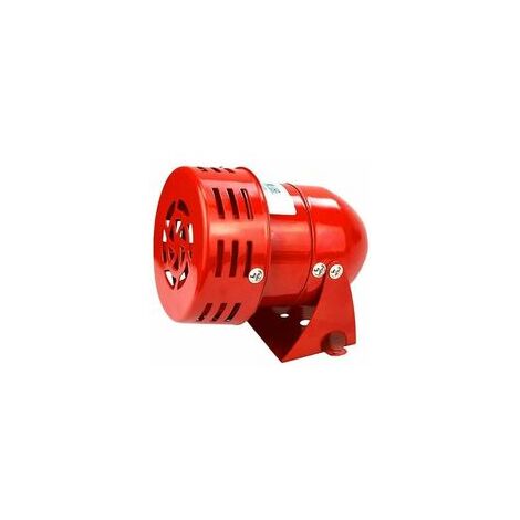 Sirène alarme 220V puissante sirène extérieure alarme 120dB rouge moteur fil Sirne métal corne industrie bateau alarme