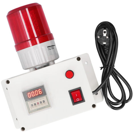 Sirène d'alarme industrielle, son Intelligent, lumière stroboscopique, retardement de synchronisation extérieur 110db, 5 touches avec oreilles de montage