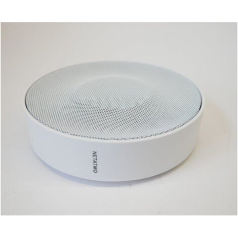 Sirène d'alarme intérieure radio 110dB – Alimentation sur 4 piles AA – Ø 130mm – Compatible caméra intelligente Netatmo