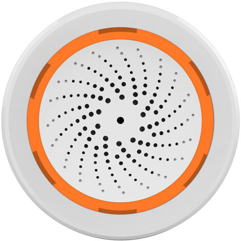 Sirène d’Alarme Z-Wave, 90dB Son Puissant, Dimensions 68x68x32mm, Alimentation USB et Batterie de Secours, Alarme Sécurité Domestique pour Maison Intelligente
