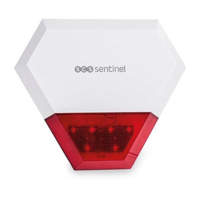Scs Sentinel - Sirene extérieure filaire additionnelle KitAlarm Portée 80m - Alerte sonore et lumineuse