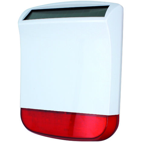 Sirène extérieure sans fil avec flash et panneau solaire – 110 dB pour alarme maison Elégante - SEDEA - 570370